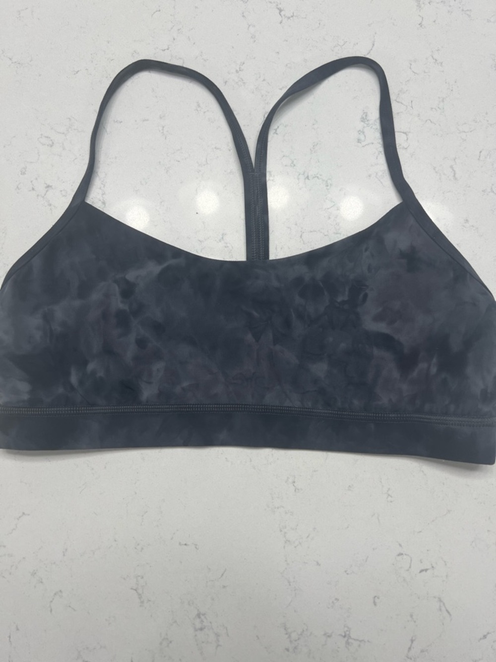 lululemon athletica Dark Charcoal Tie-Dye Sports Bra